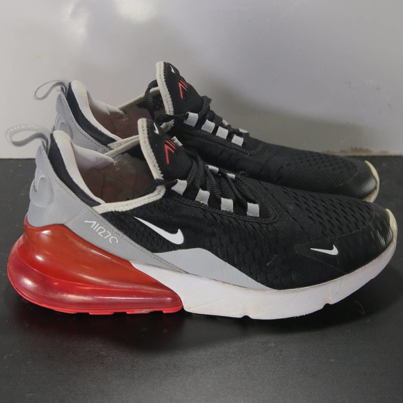 Nike Shoes - Nike Air Max 270 React 6youth=7.5womens 005538 Black Red White Running Sneakers